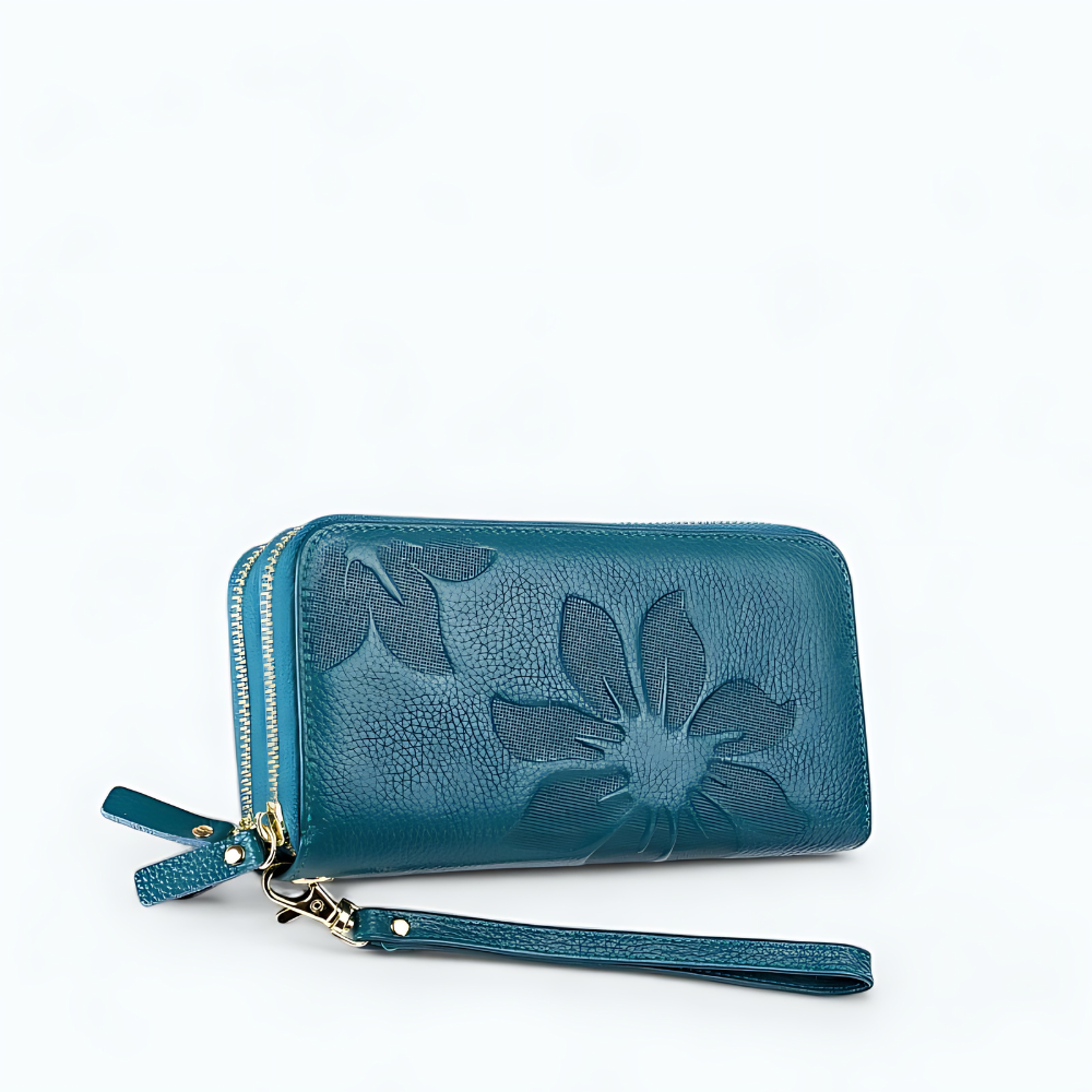 
                  
                    Portefeuille Double Zip Femme Bleu
                  
                