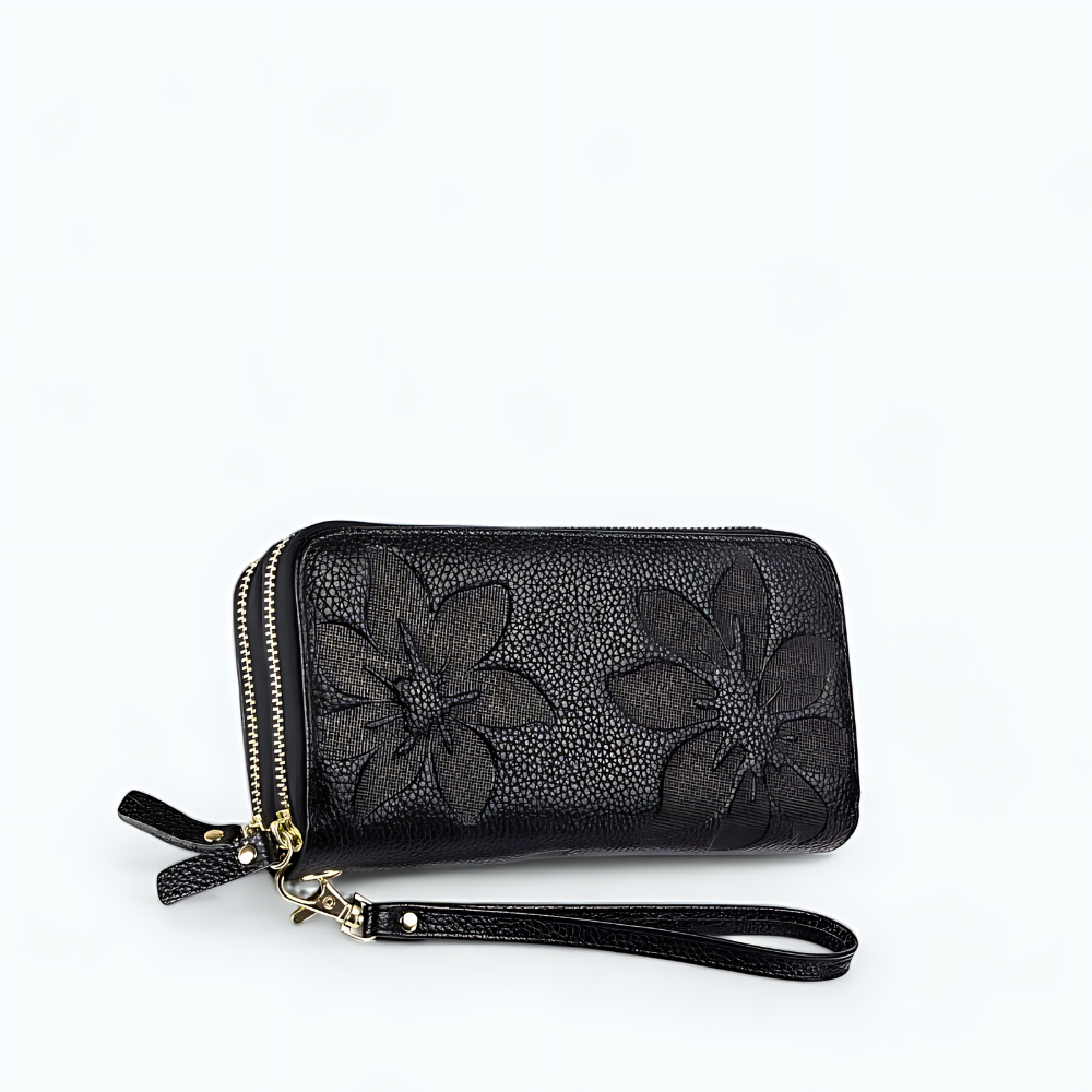 
                  
                    Portefeuille Double Zip Femme Noir
                  
                