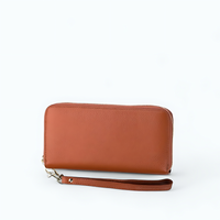 Portefeuille Femme Cuir Coloré Camel
