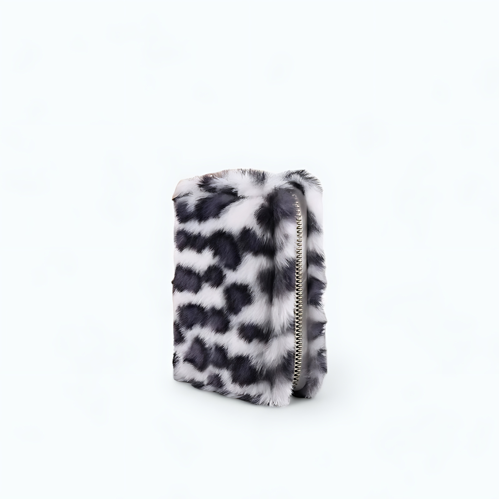 Portefeuille Femme Fourrure Blanc
