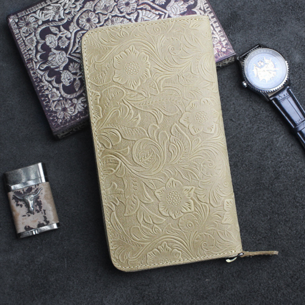 Portefeuille Femme Grand Modèle Beige