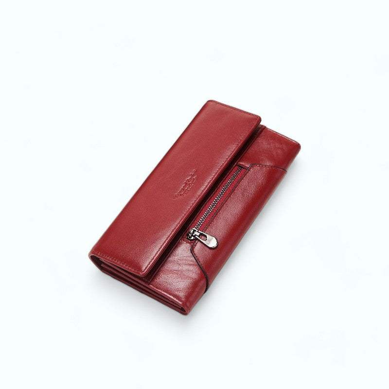 Portefeuille Femme Rouge Rouge
