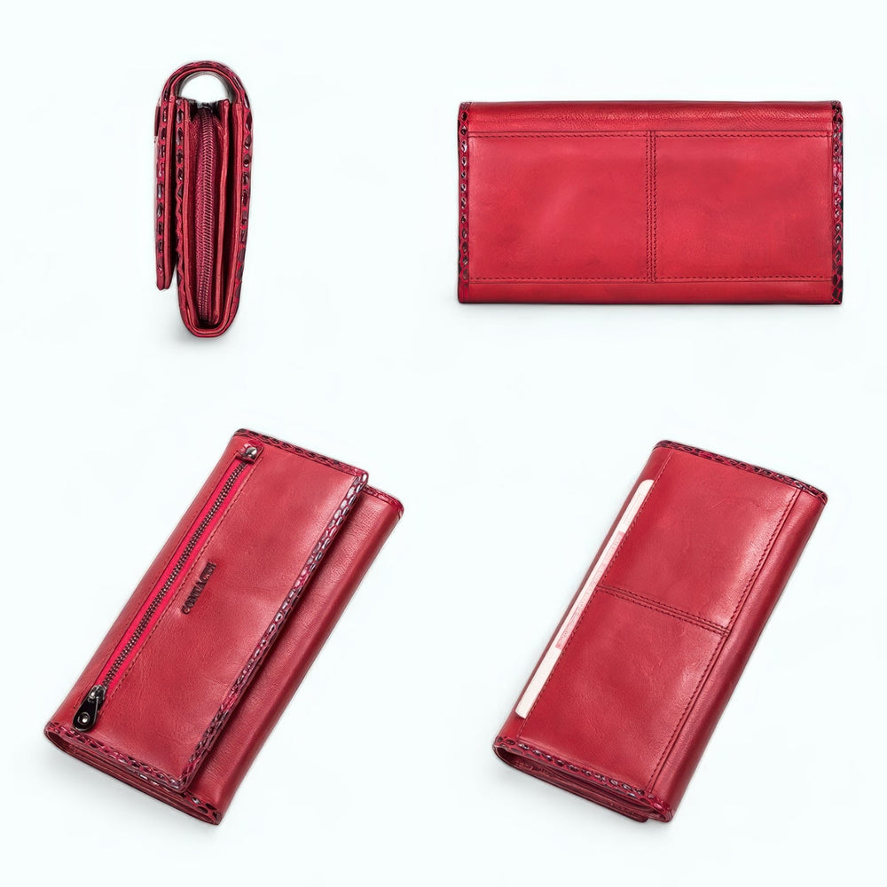 
                  
                    Portefeuille Grande Capacité Femme Rouge
                  
                