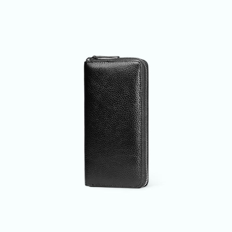 Portefeuille Homme Avec Fermeture Éclair Noir