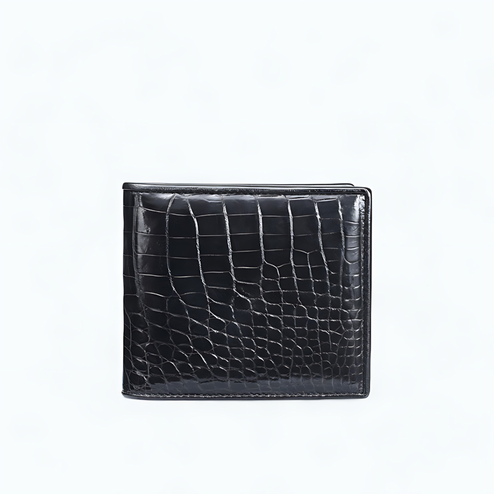 Portefeuille Homme Cuir Animal Noir