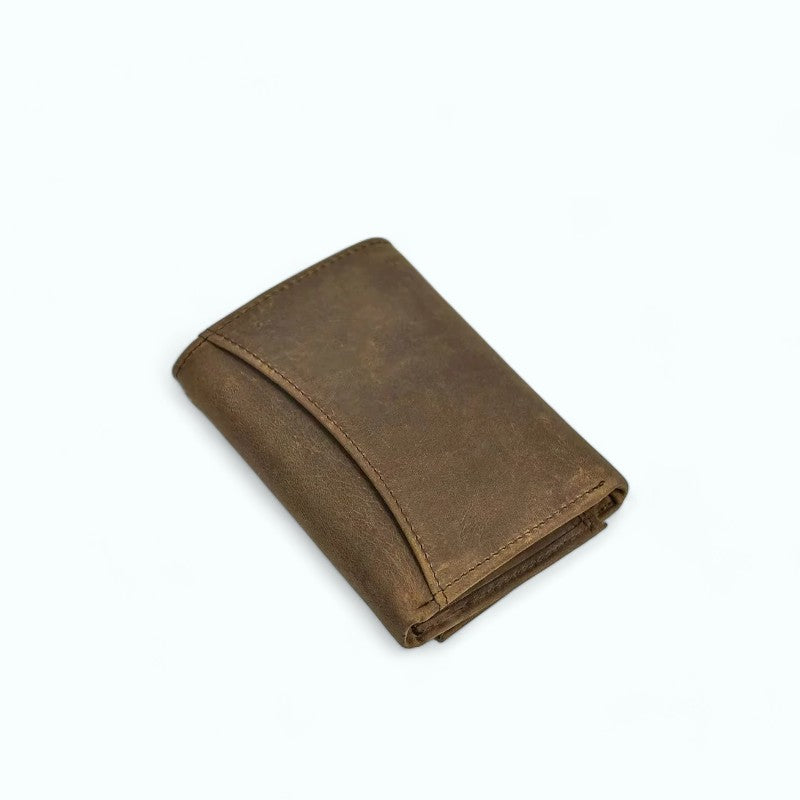 Portefeuille Homme Cuir avec Chaine Café
