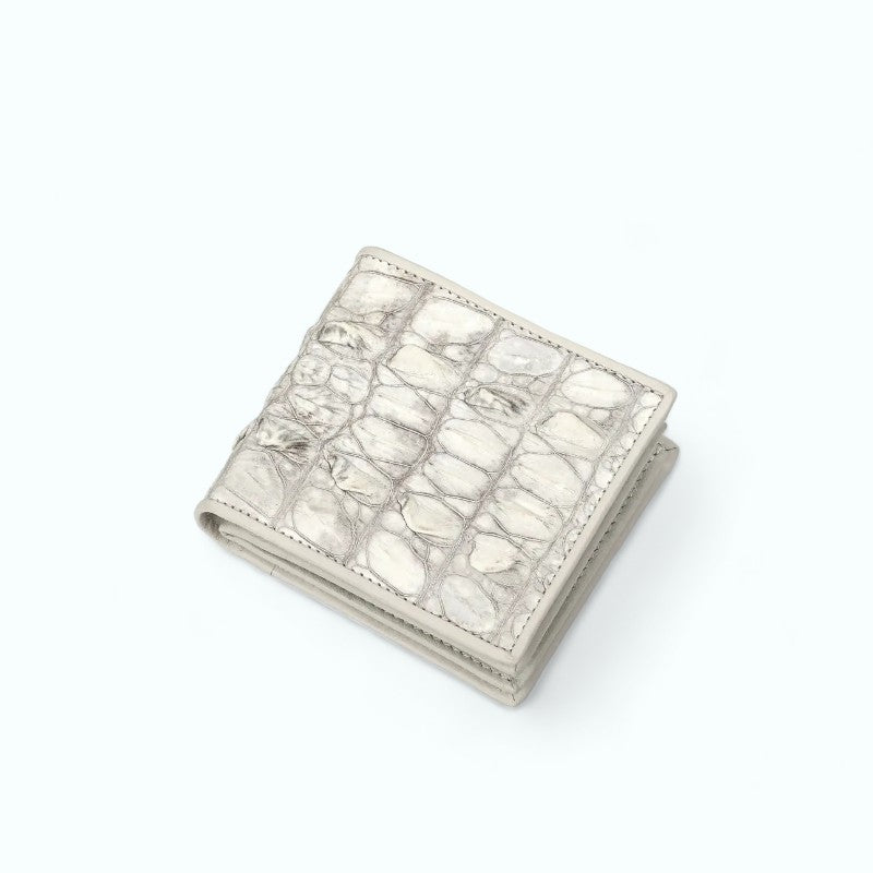 Portefeuille Homme Cuir fait Main Blanc