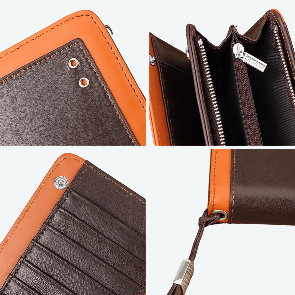 
                  
                    Portefeuille Homme Grand Format Café
                  
                