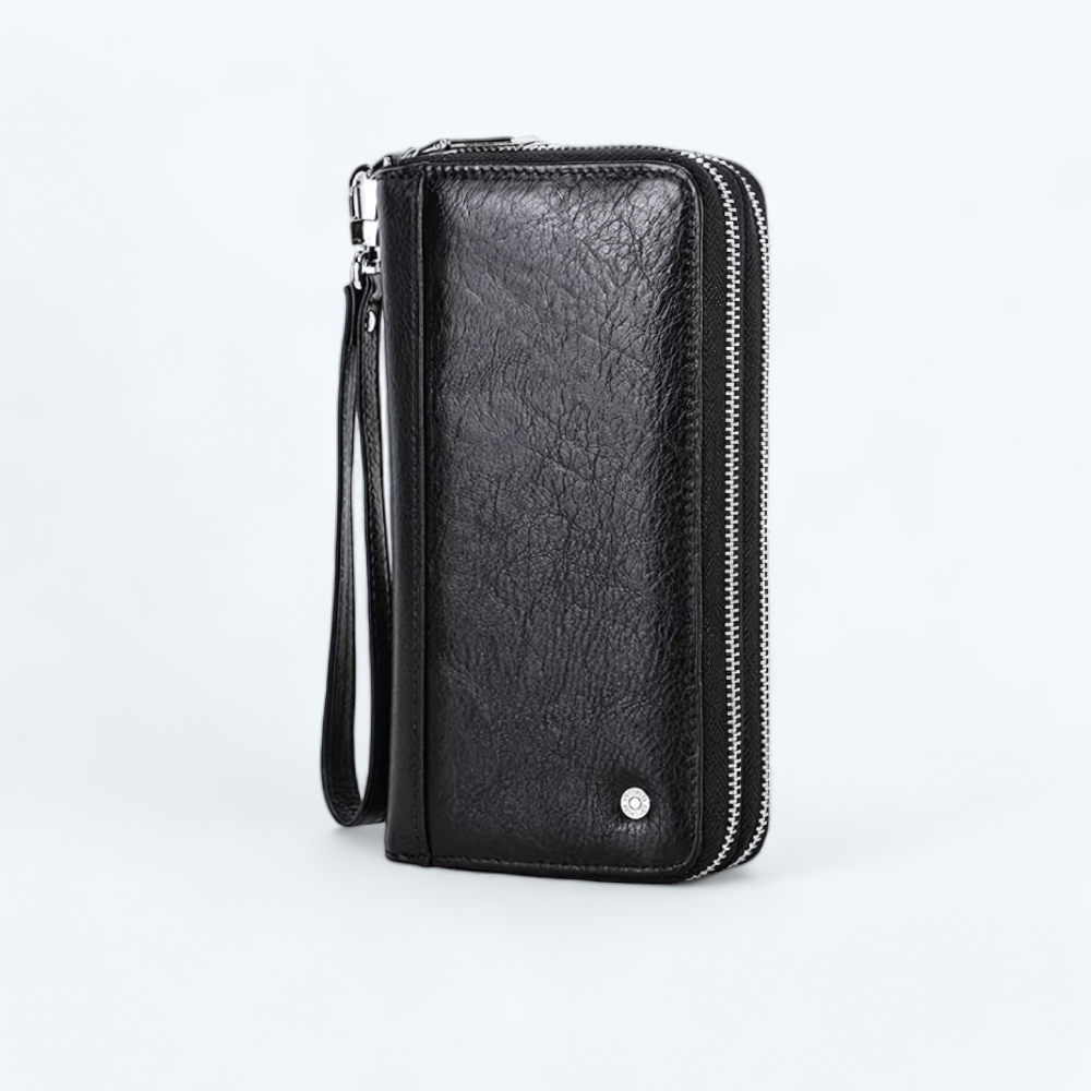 Portefeuille Homme Multi Rangement Noir