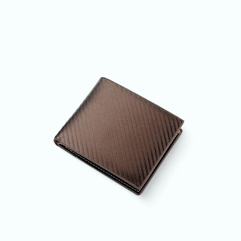Portefeuille Homme Style Carbone Café