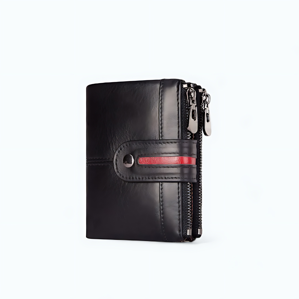 Portefeuille Homme Vintage Noir