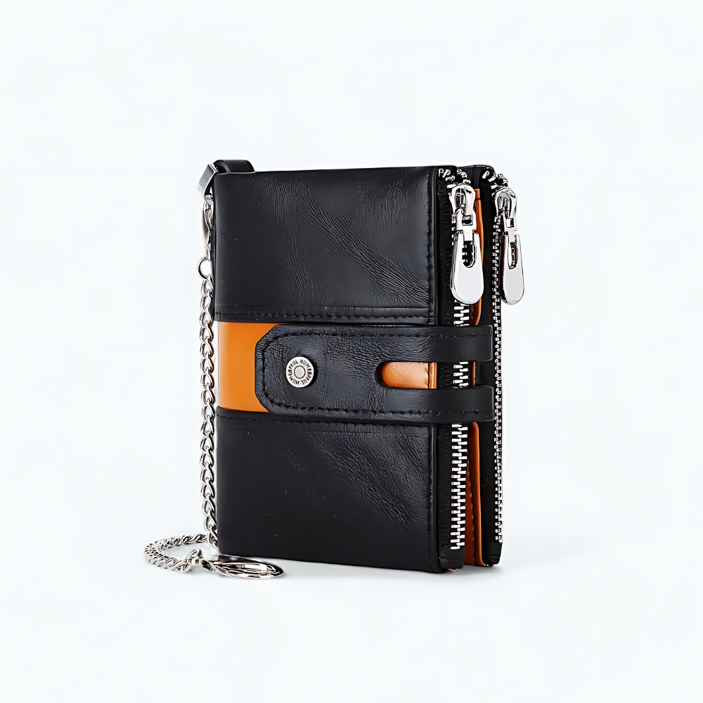 
                  
                    Portefeuille Homme Zippé Cuir Noir
                  
                