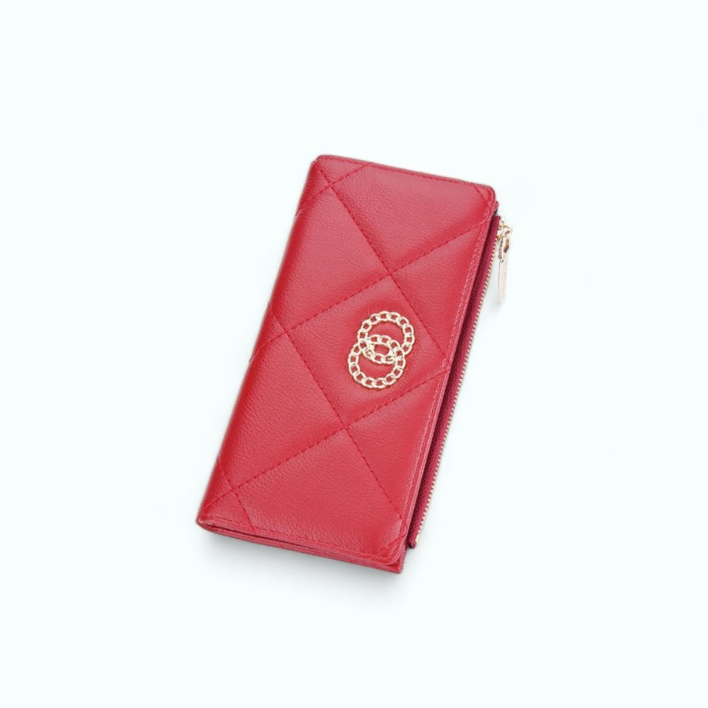 Portefeuille Porte Carte Femme Rouge