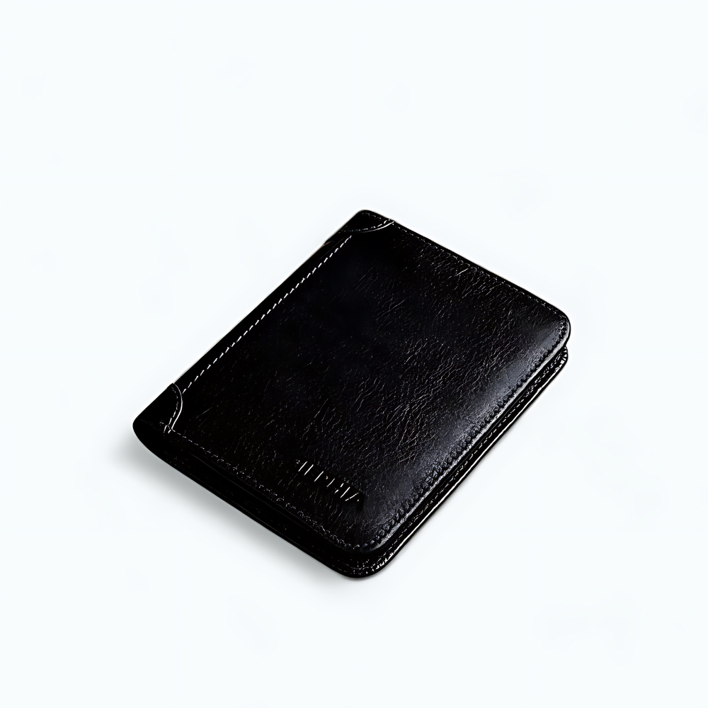 Portefeuille Rétro Homme Noir