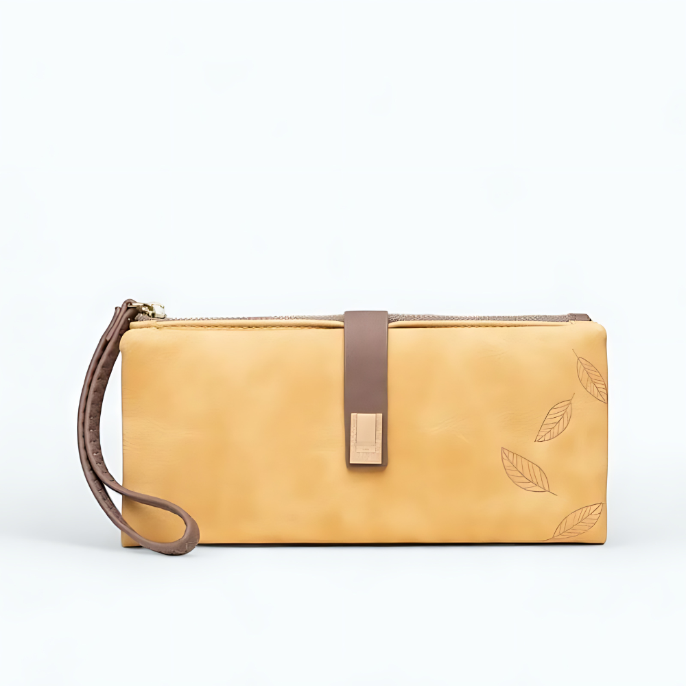 Portefeuille Vegan Femme Jaune