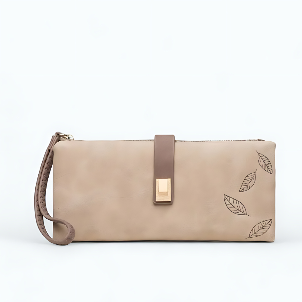 Portefeuille Vegan Femme Kaki